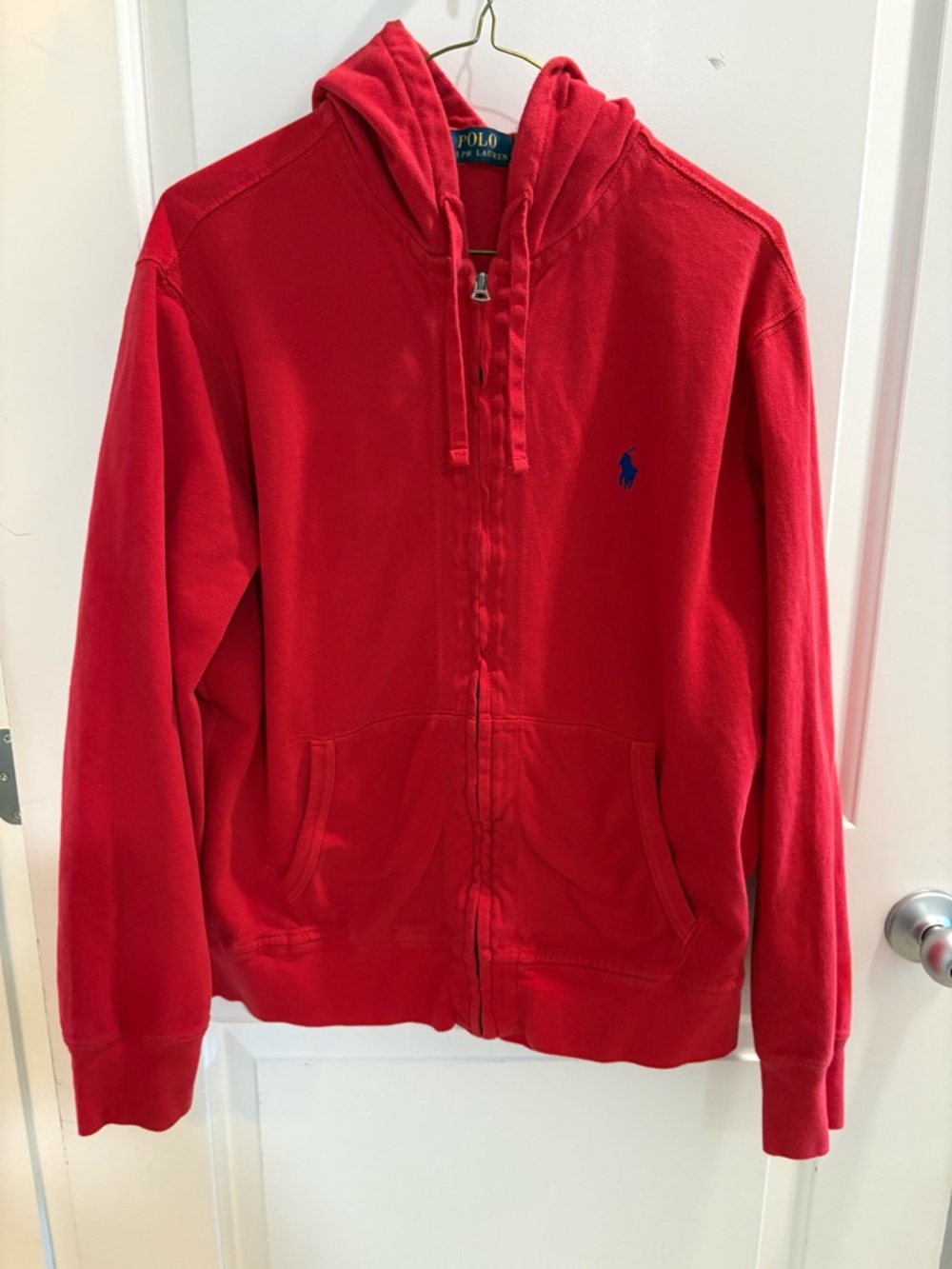 Polo Ralph Lauren Red Hoodie – Embroidered Logo 🔥 Classic